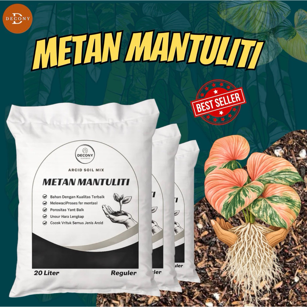 Media Tanam Mantuliti / Media Tanam Varigata / Aroid Soil Mix Berbagai Ukuran by Decony