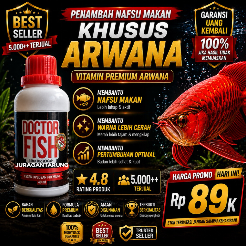 [BEST SELLER],Vitamin Ikan Arwana,Vitamin Ikan Arwana Golden Red,,Vitamin Ikan Arwana Super Red,Vita