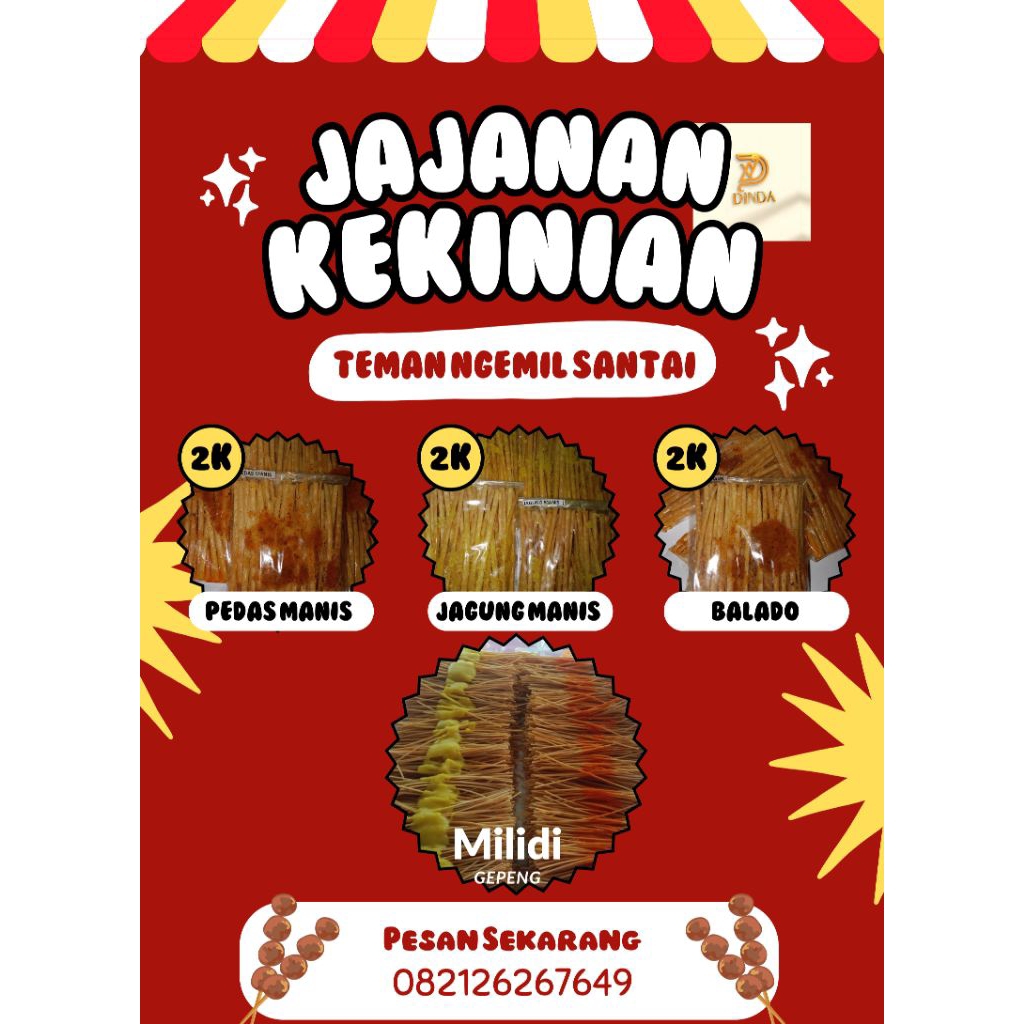 Milidi gepeng/milidi Enak gurih renyahhh