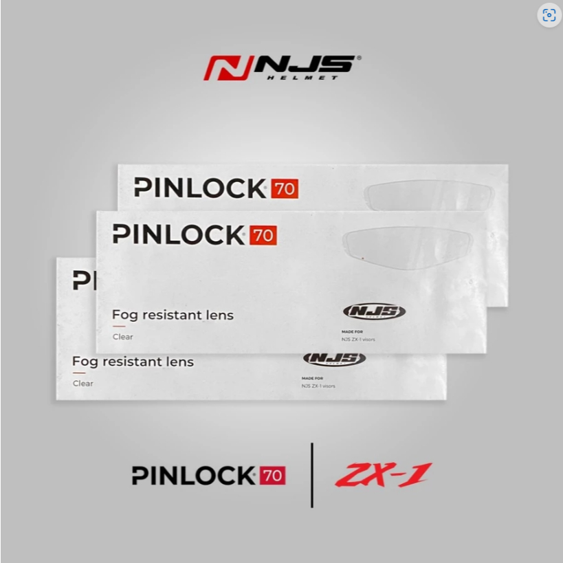 Antifog Pinlock 70 Helm NJS ZX-1R GT - Antikabut Pinlock 70 NJS