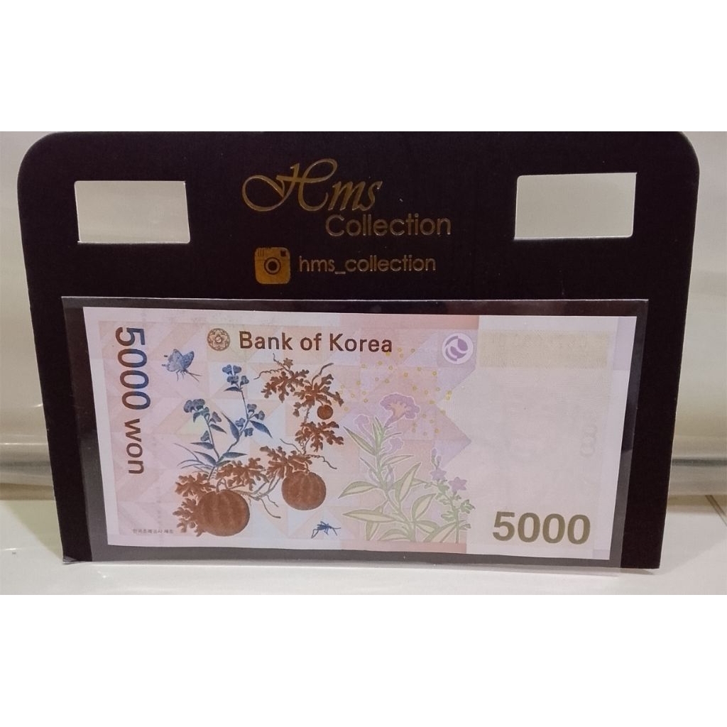 Uang Kuno Korea Selatan AUNC 5000won untuk Mahar dan Koleksi Numismatik