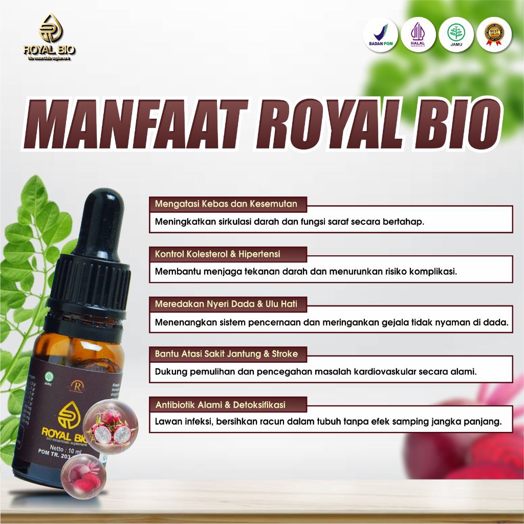 ROYAL BIO - isi 30ML Jamu Tetes 2botol Berjuta Manfaat Royal bio Paket Hemat & ekonomis Royal Bio Am
