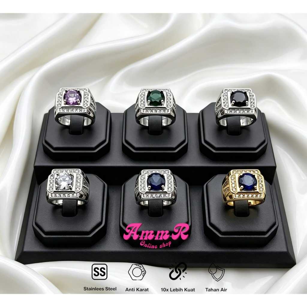Cincin Laki Laki | Cincin Batu Akik Pria TITANIUM | Cincin Pria Dewasa model TERBARU