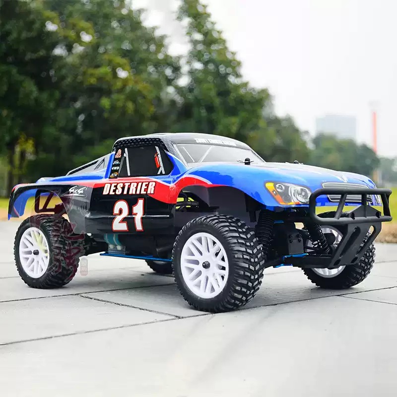 HSP 94155 nitro rc skala 1:10 rc short course truck mainan mobil bahan bakar metanol nitro engine