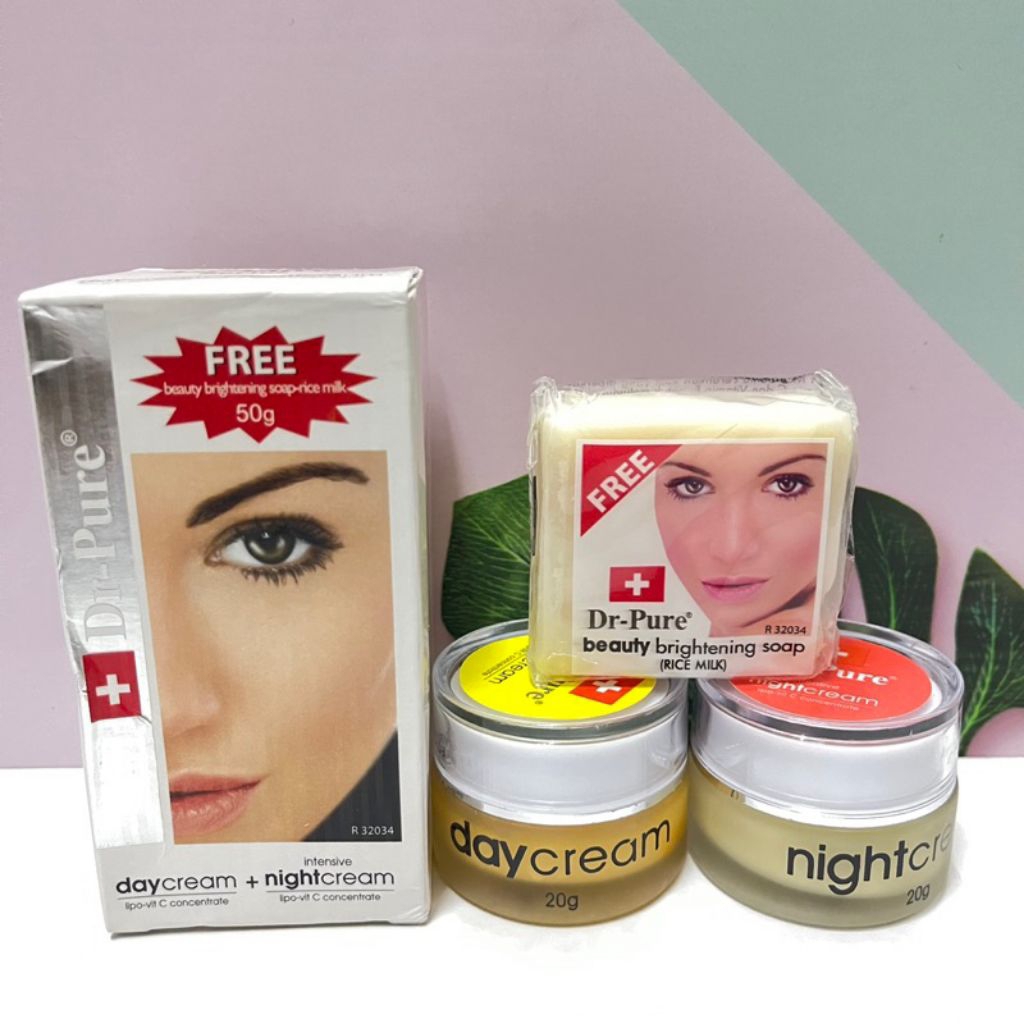 paket 3in1 krim dr pure set original