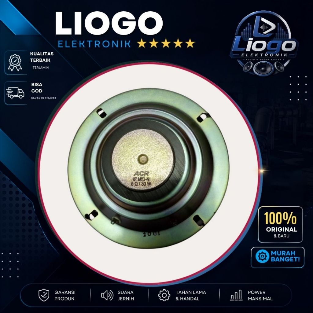 Speaker ACR 5 Inch ACR Mid N Mid-N 30 Watt ACR Middle Mid Range 5 Inch Mid-N