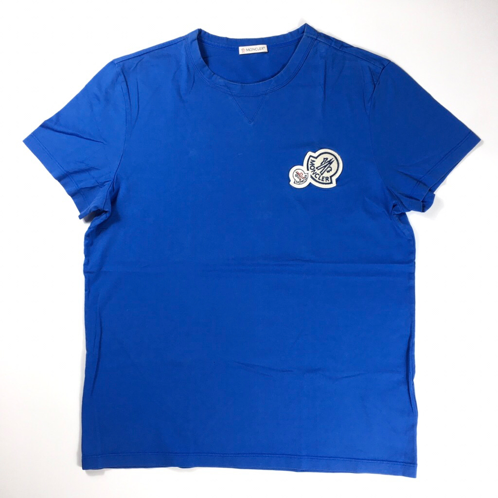 Kaos lengan pendek moncler biru