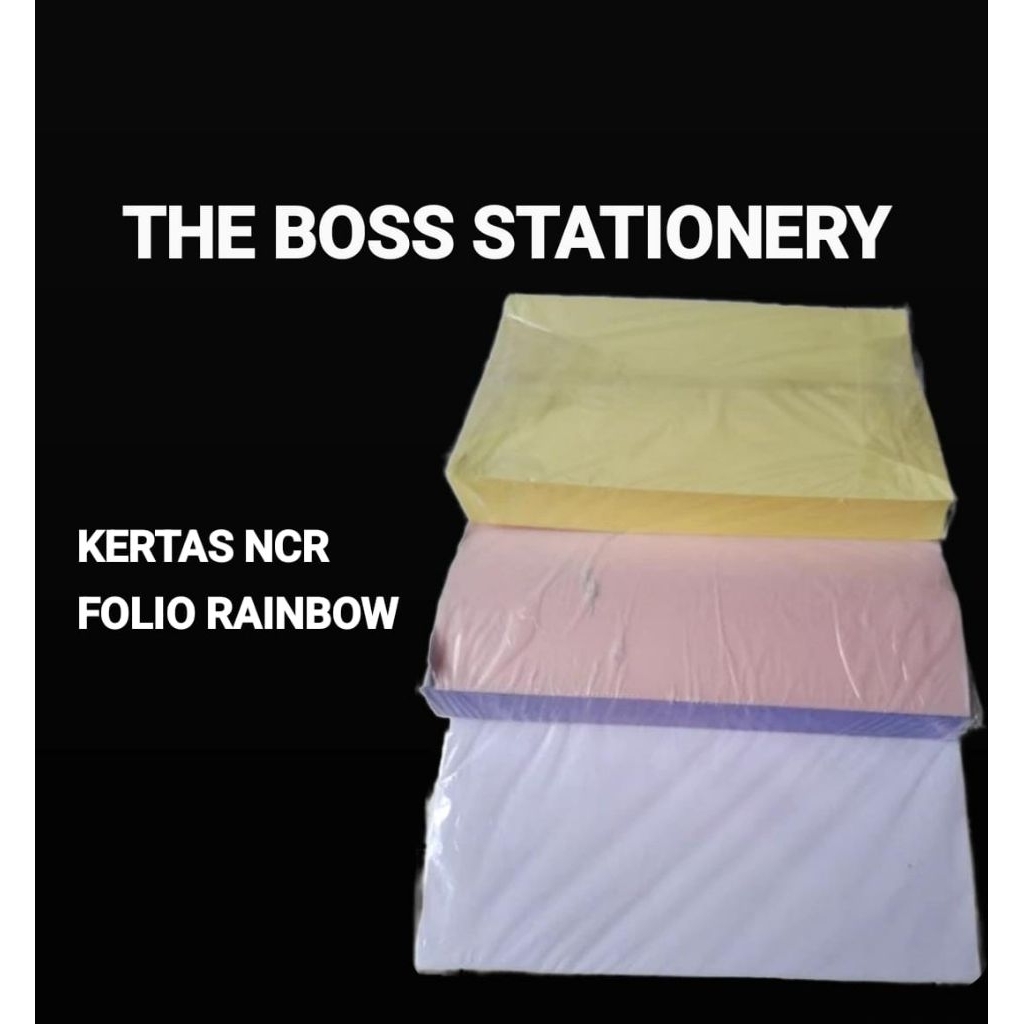 [500LBR/RIM] KERTAS BOTTOM NCR FOLIO RAINBOW BAWAH / KERTAS NCR FOLIO BOTTOM / NCR F4