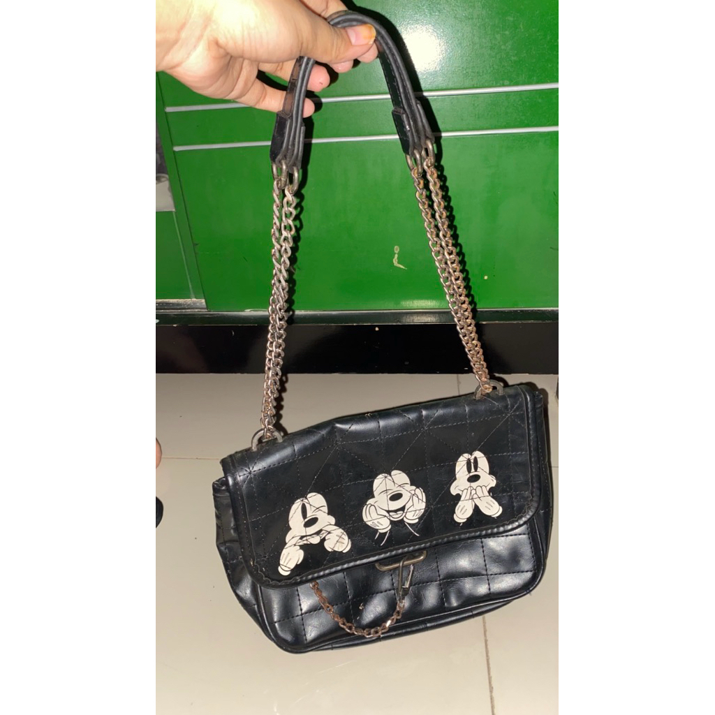 Pl tas Zara motif mickey mouse