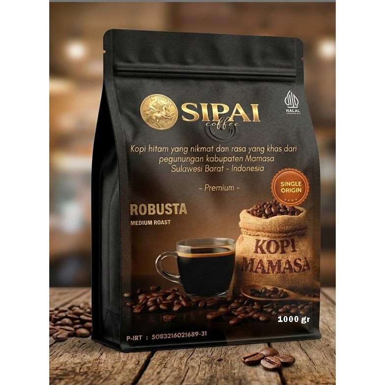 SIPAI Kopi Bubuk Mamasa 1000gr - Robusta Premium