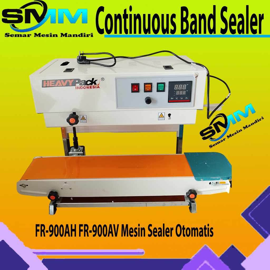 Continuous Band Sealer HEAVYPACK FR-900AH FR-900AV Mesin Sealer Otomatis