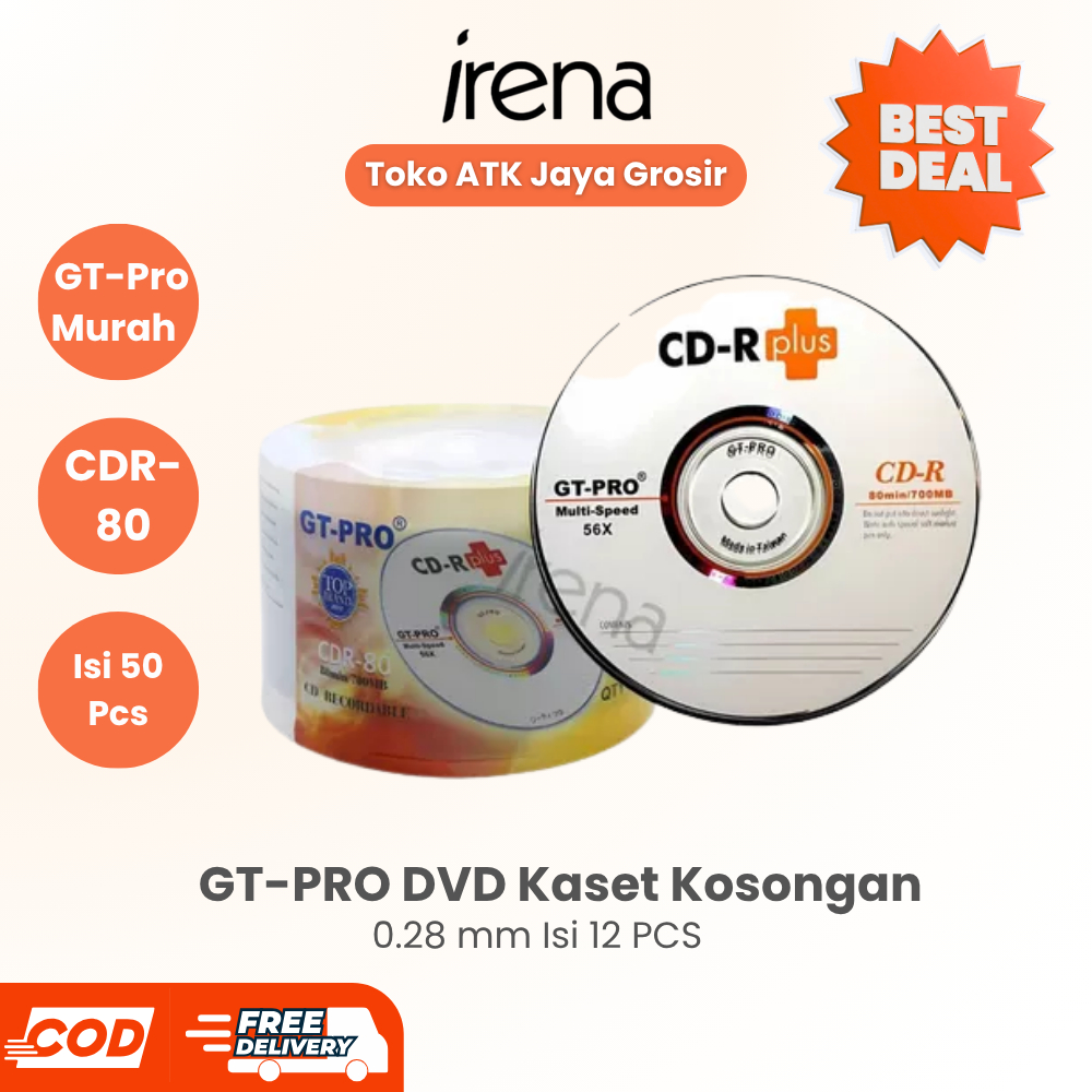 GT-PRO DVD Kaset Kosongan GT-Pro Murah /DVD Blank Kaset Murah - CDR-80