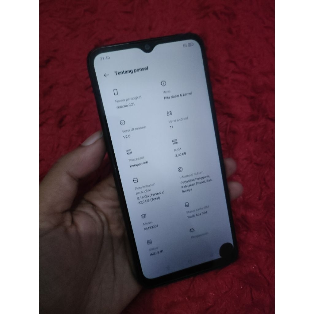 Lcd Realme C21 Ori copotan