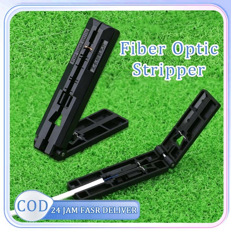 Stripper Fiber Optic Lipat Alat Stripping Kabel FO FTTH Alat Instalasi FTTH Stripper Fixed Length