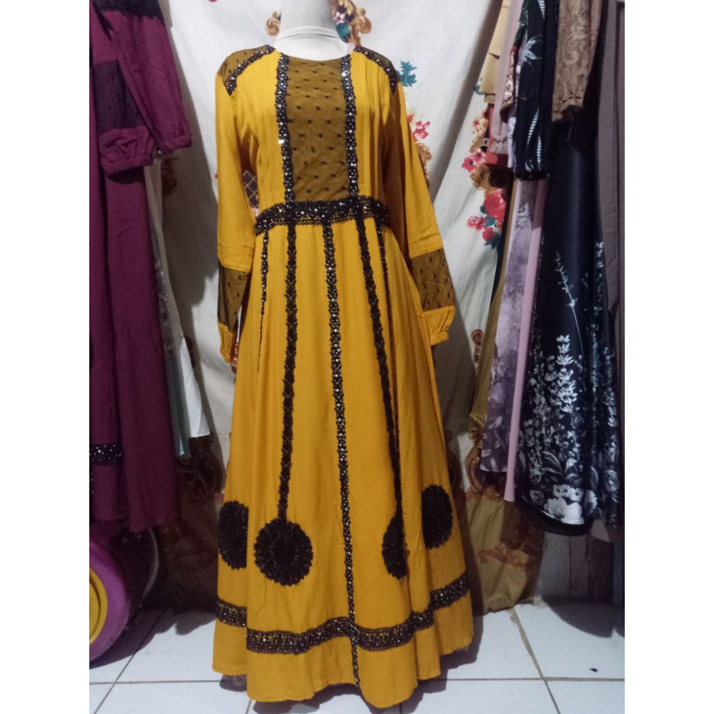 Gamis mustard