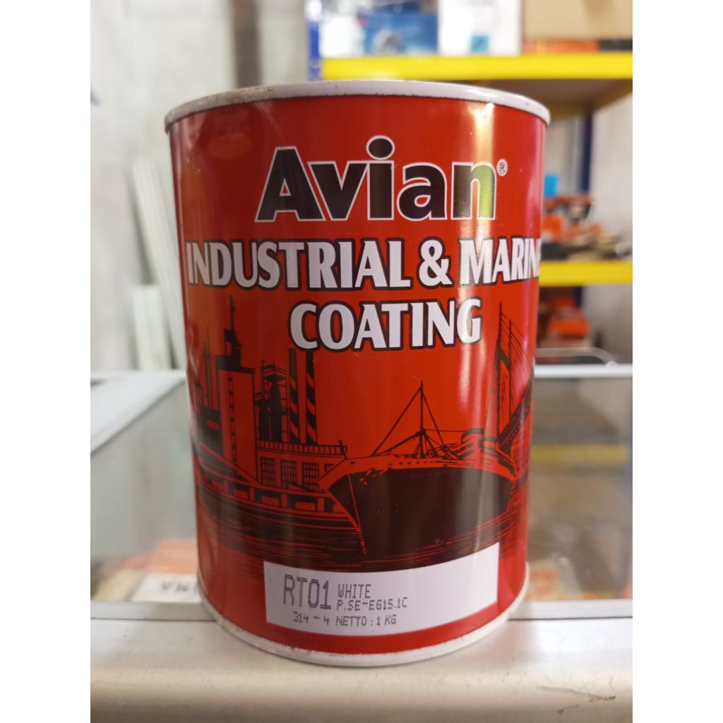 Cat Avian Road Line Marka Jalan 1kg (White & Black)