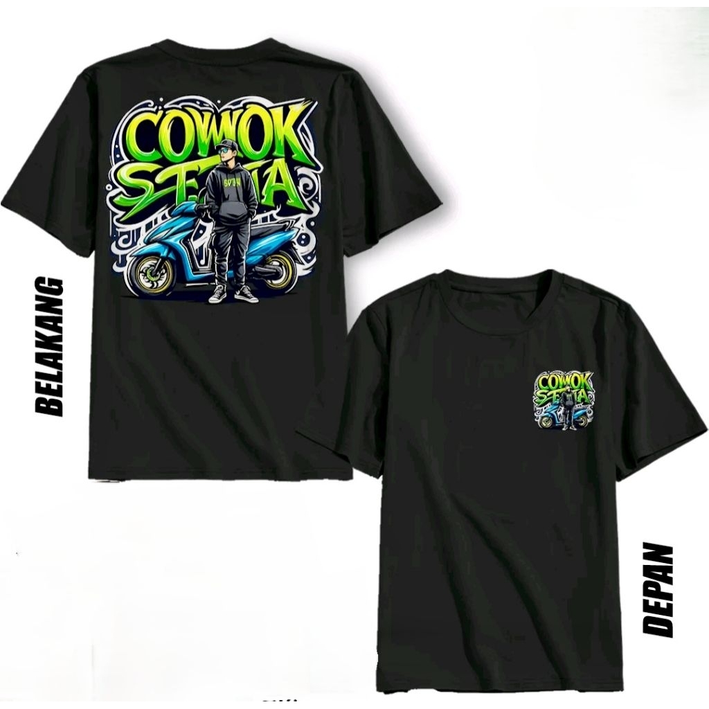 KAOS DISTRO KEREN COWOK SETIA