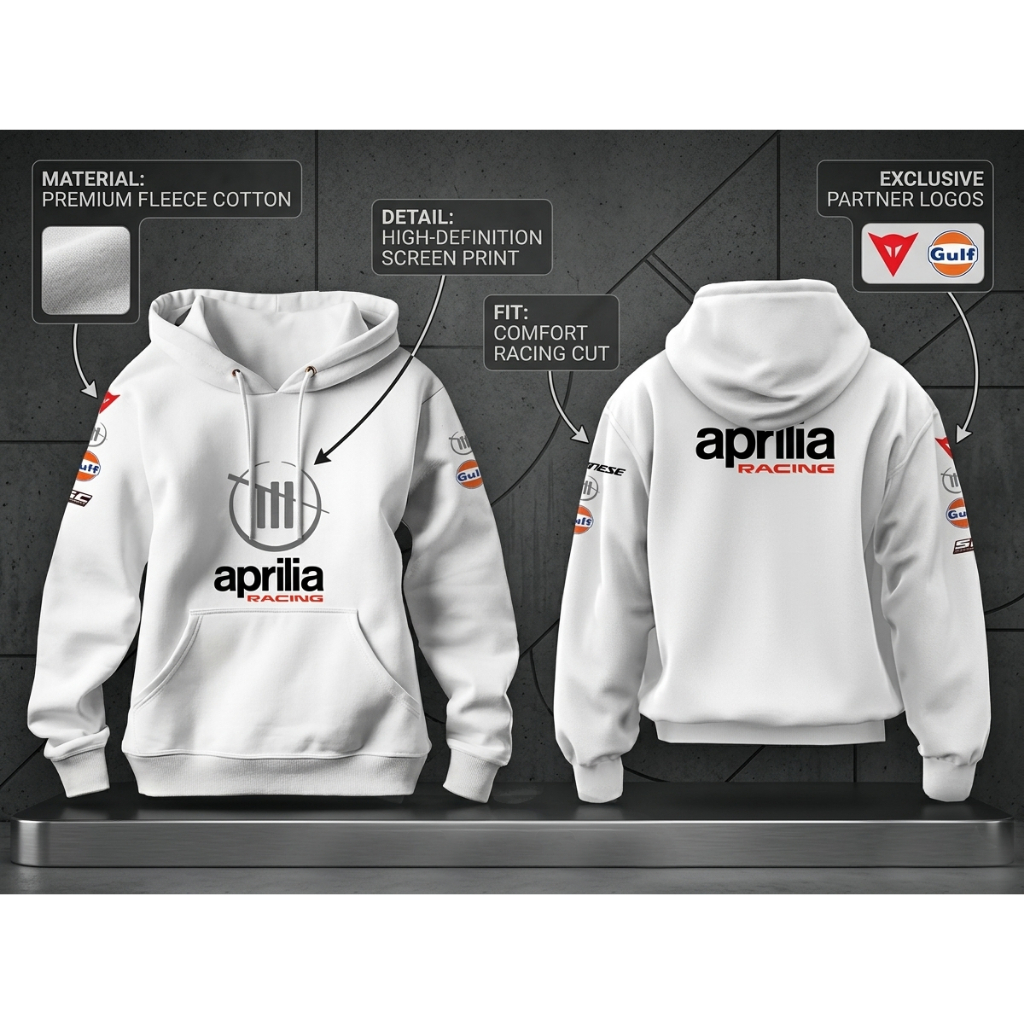 Hoodie Sweater Jaket Aprilia Racing Team Gresini MotoGP