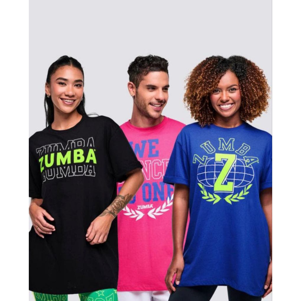 New Collection Kaos Zumba Original / Zumbawear Original Worldwide Tees 12 PK
