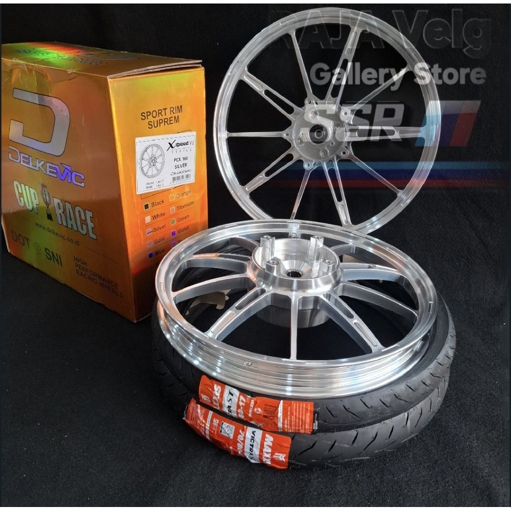 Velg Delkevic X Speed PCX 160 ABS / CBS +ban Maxxis Victra ST 60/80-17 / 70/80-17 140/160-17