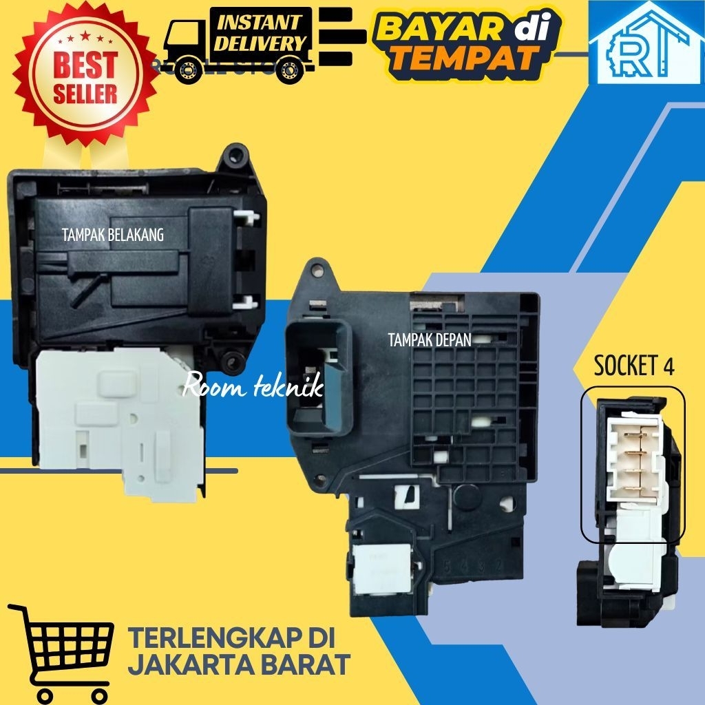 Door Lock Doorlock Switch Pintu Mesin Cuci LG Front Loading F1014NTGW F2515STGW FC1208N5W FV2720SVTV