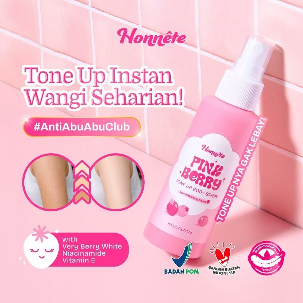 Pink Berry Honnete Tone Up Spray