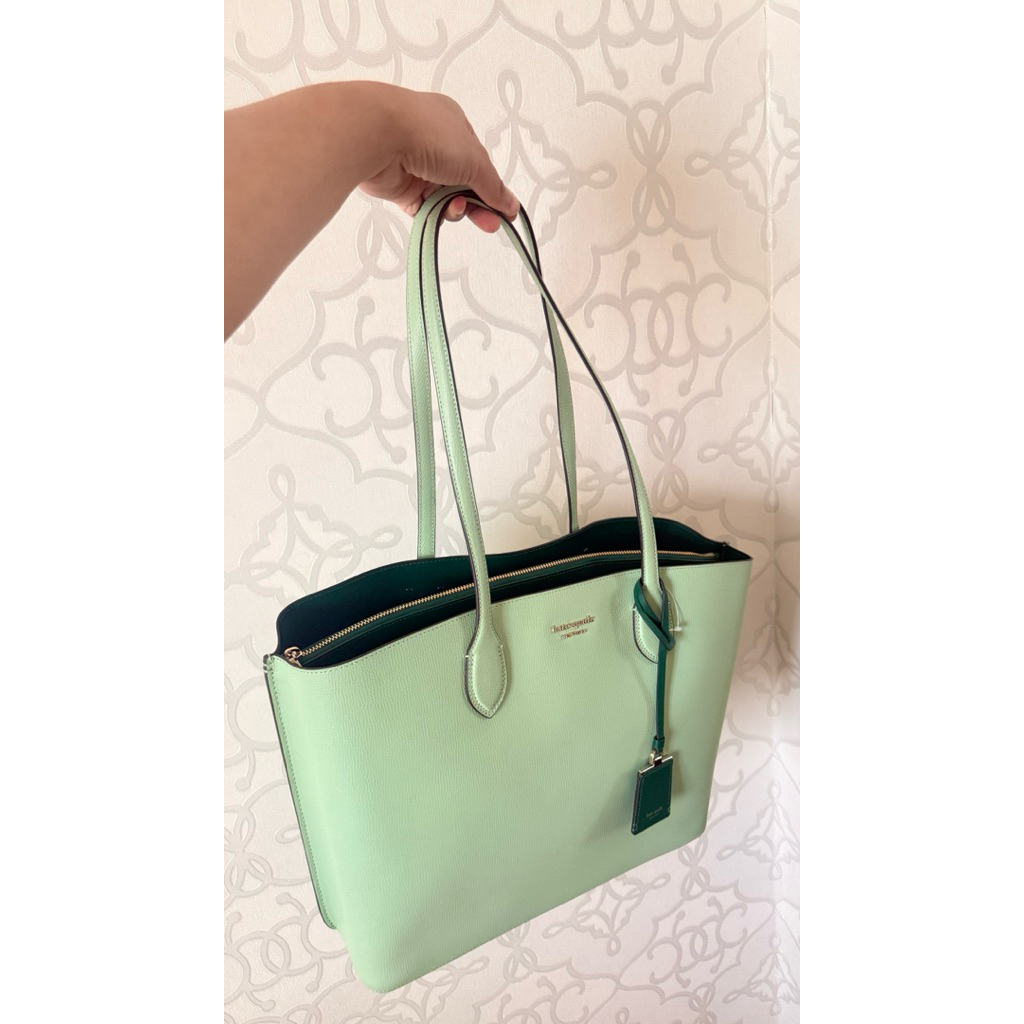 PRELOVED - KS SUITE WORK TOTE BAG IN GREEN