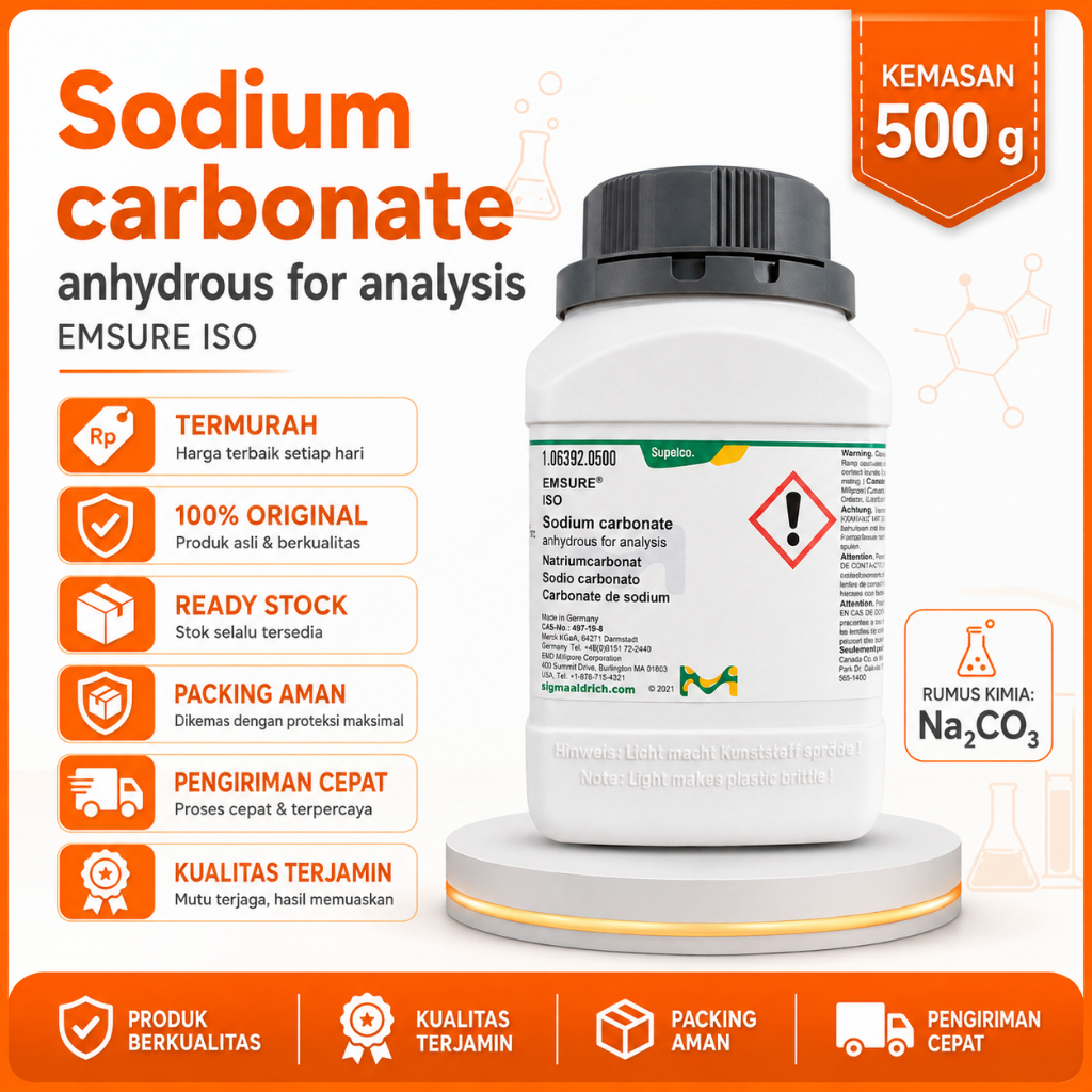 Merck Natrium Karbonat Anhidrat / Sodium Carbonate / Na2CO3 500 Merck 106392