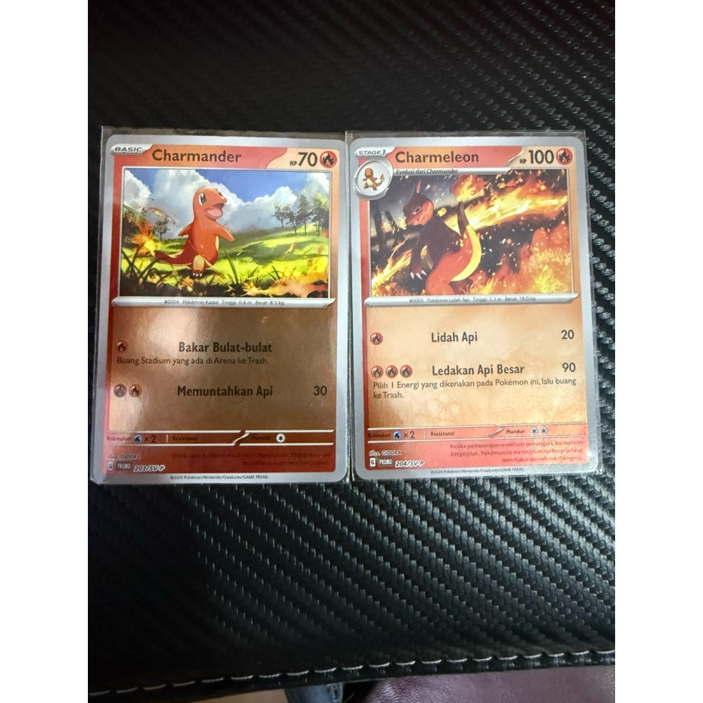 CHARMANDER PROMO + Charmeleon PROMO 203/svp HOLO