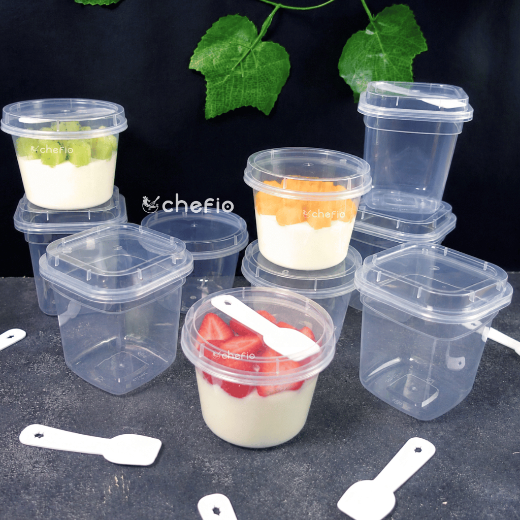 Cup Pudding Plastik Food Grade Pudding Cup Yogurt Ice Cream Mousse