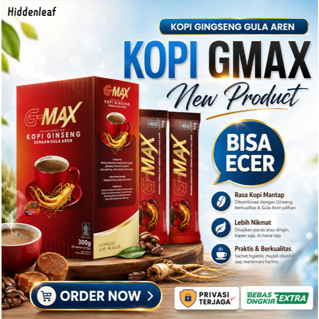 KOPI GMAX KOPI GULA AREN ORIGINAL BPOM - BISA ECER