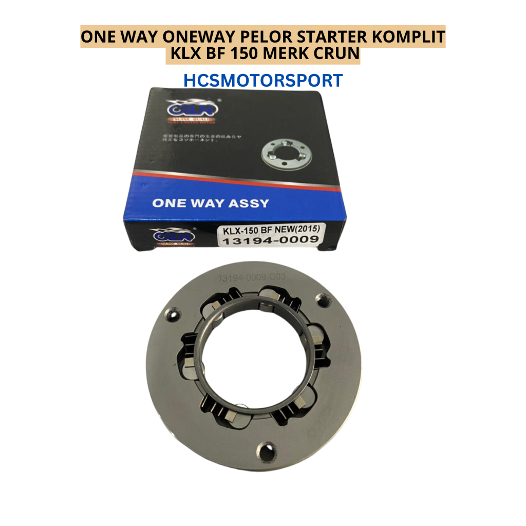 ONE WAY ONEWAY PELOR STARTER KOMPLIT KLX BF 150 MERK CRUN