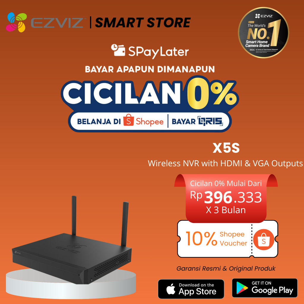 EZVIZ NVR X5S NIRKABEL SUPPORT 5MP