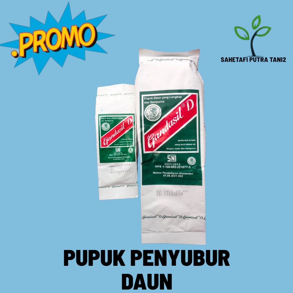 GANDASIL D 100/500 Gram - Pupuk Daun Gandasil D Bisa Cod