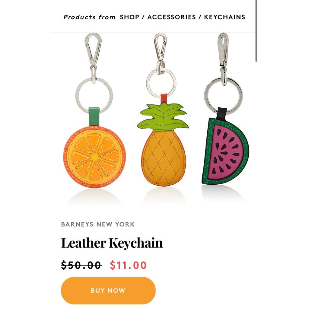 Barneys New York keychain