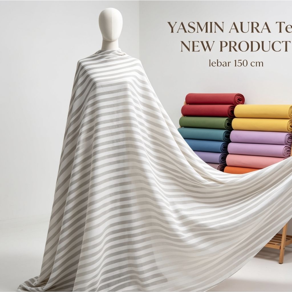 Kain Organdi Salur _ Organza Cristal