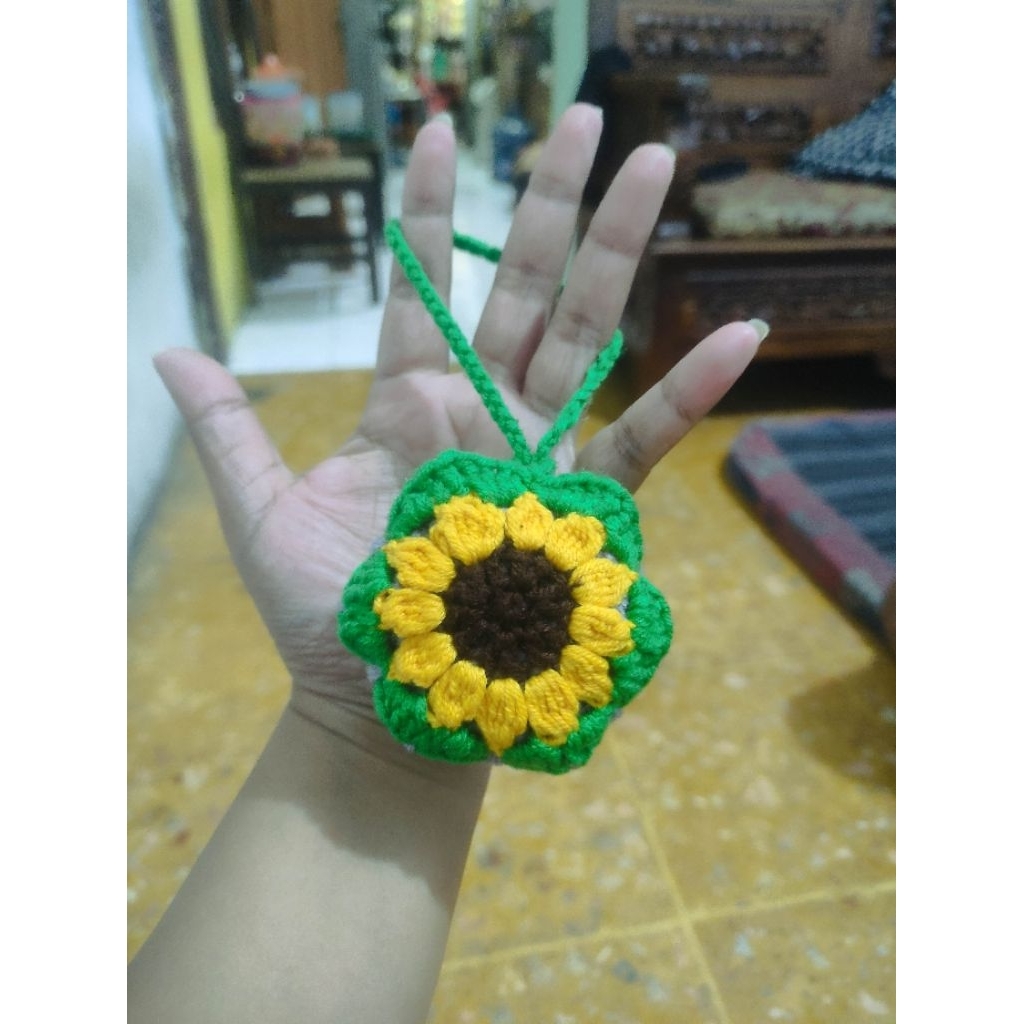 Sunflower Cup/Tumbler Holder Rajut