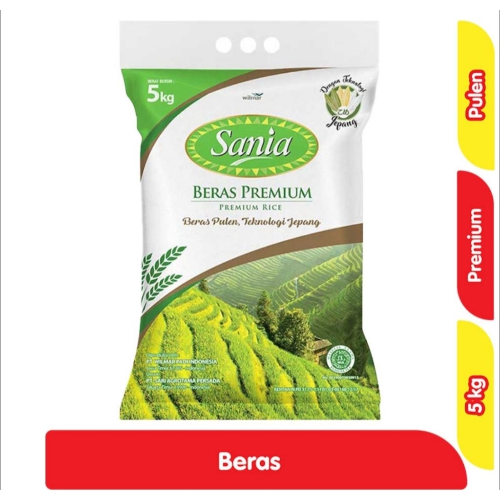 Sania Beras Premium 5000 g / 5Kg