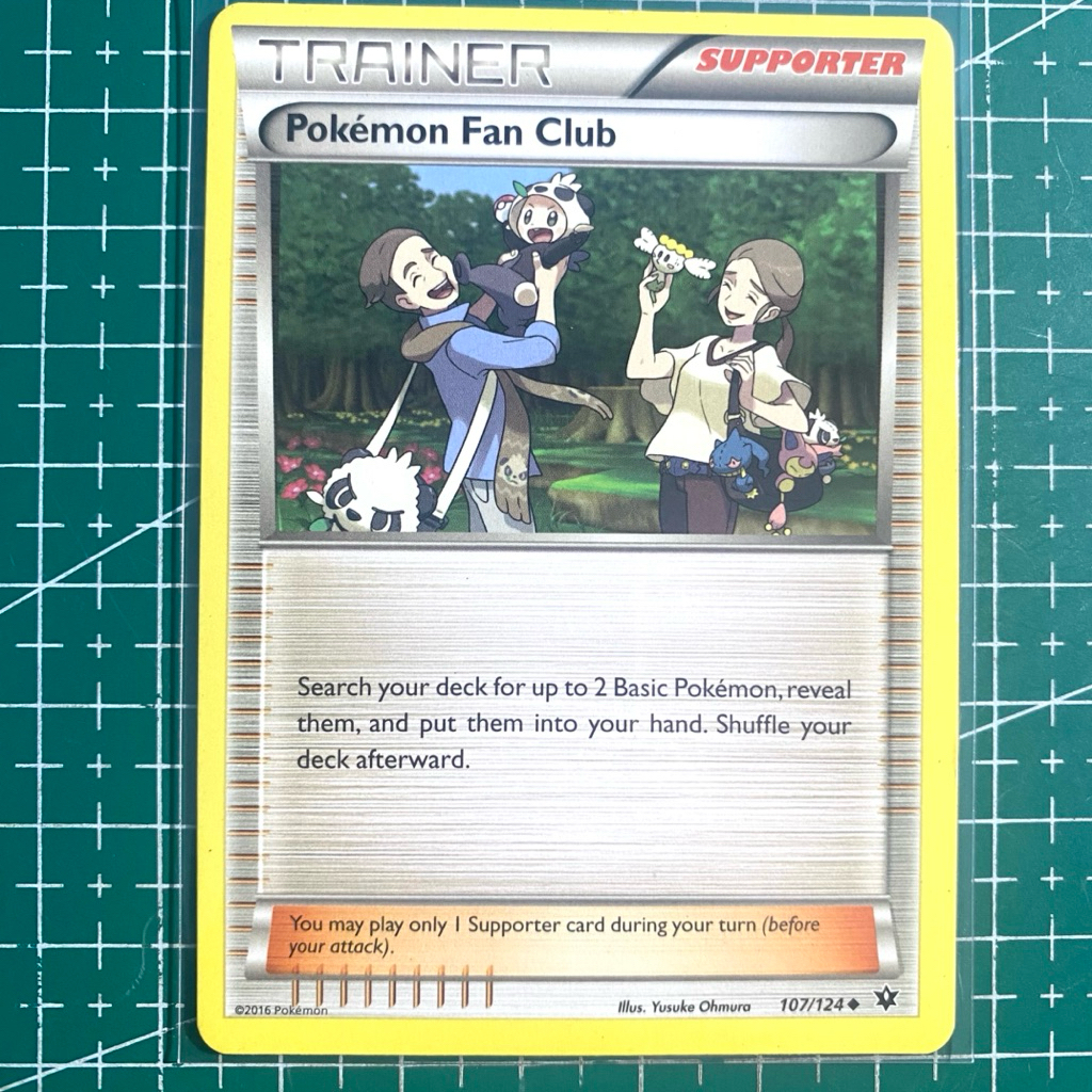 Pokemon Fan Club Fates Collide 107/124 Pokemon Card English Original - Kartu Pokemon Trainer XY Era 