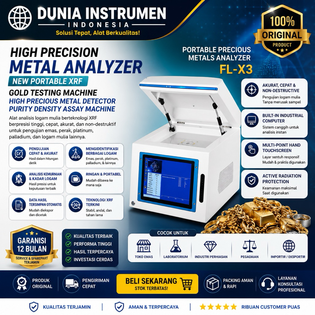 High Precision Metal Analyzer New Portable XRF Gold Testing Machine High Precious Metal Detector Pur