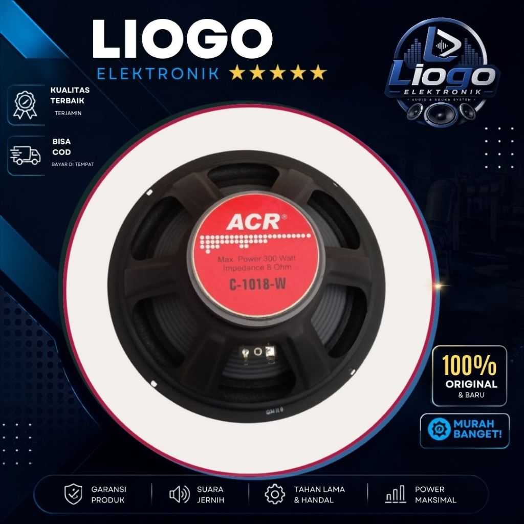 Speaker ACR 10 Inch ACR 1018 W ACR Woofer 10 Inch 1018W