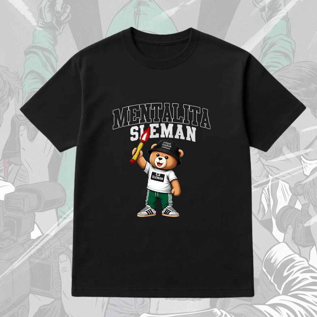 kaos tshirt casual pss sleman mentalita