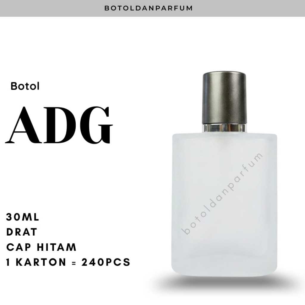 Botol Parfum Kaca ADG 30ml - Drat Ulir - Botol Kaca Refill 30ml ADG