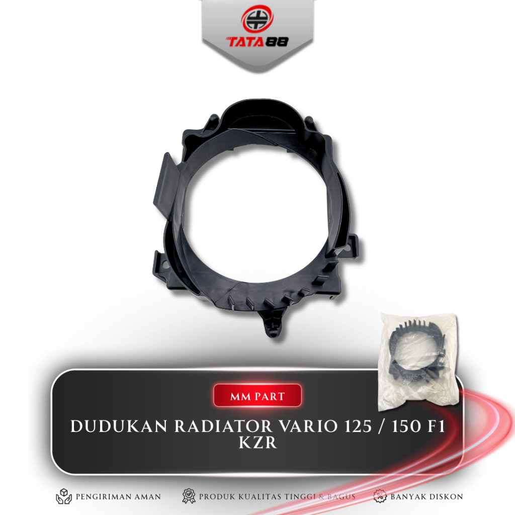 DUDUKAN RADIATOR VARIO 125 / 150 F1 (KZR) - dudukan rumah radiator honda vario techno 125 fi vario 1