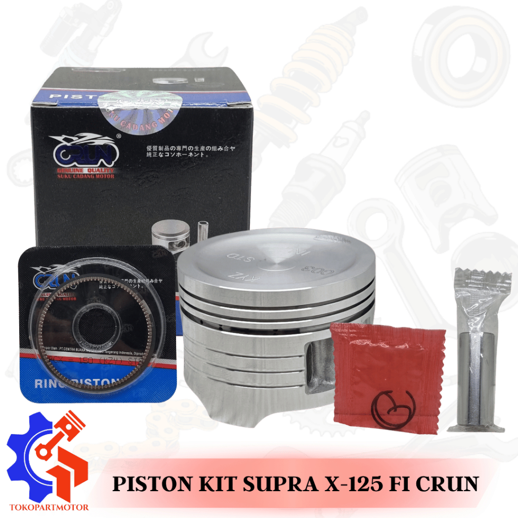 PISTON KIT SEHER KIT PISTON RING SUPRA X-125 FI CRUN