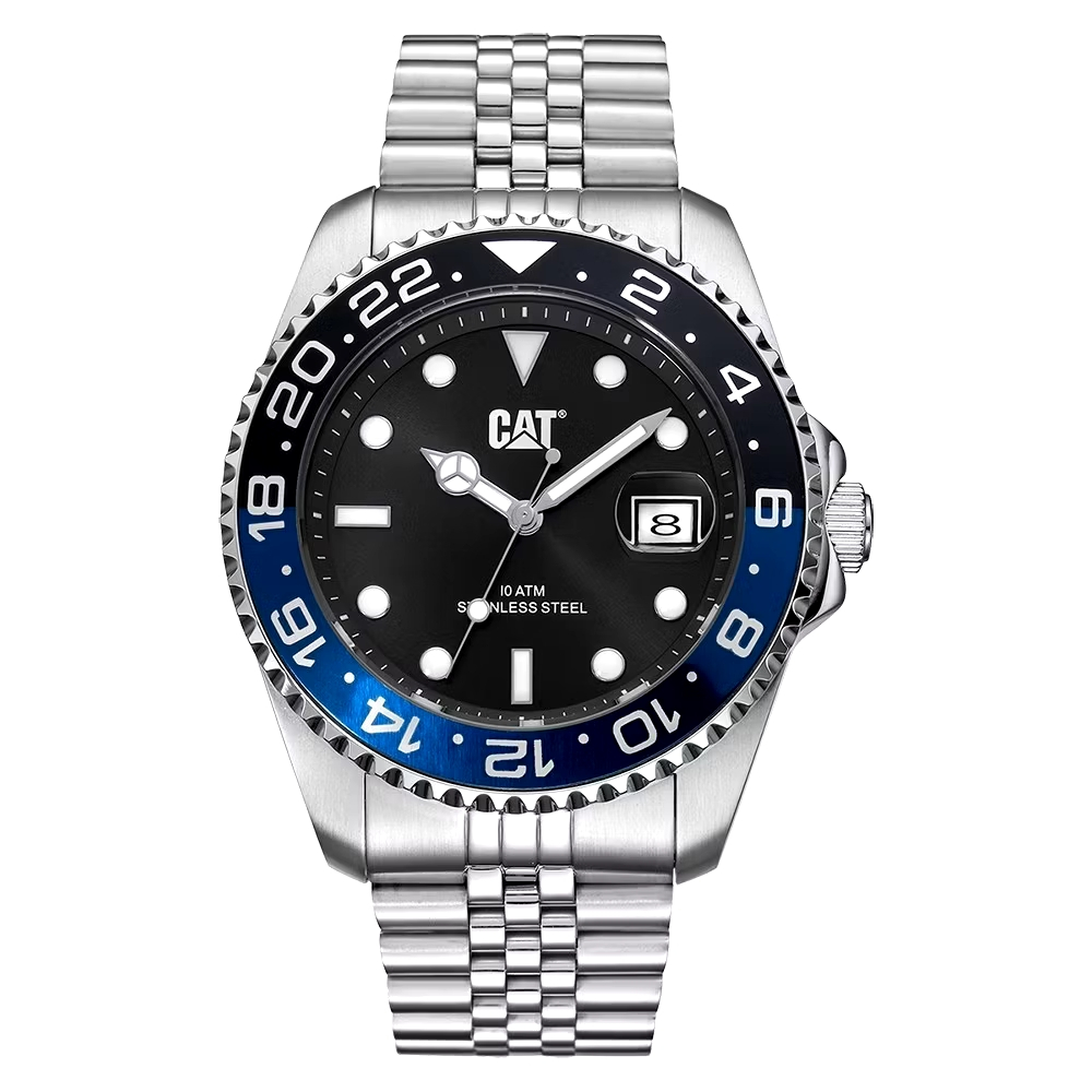 Original 100% Jam Tangan Pria CAT R-Type AO.141.11.126 Stainnless Steel Strap Garansi Resmi 2 Tahun