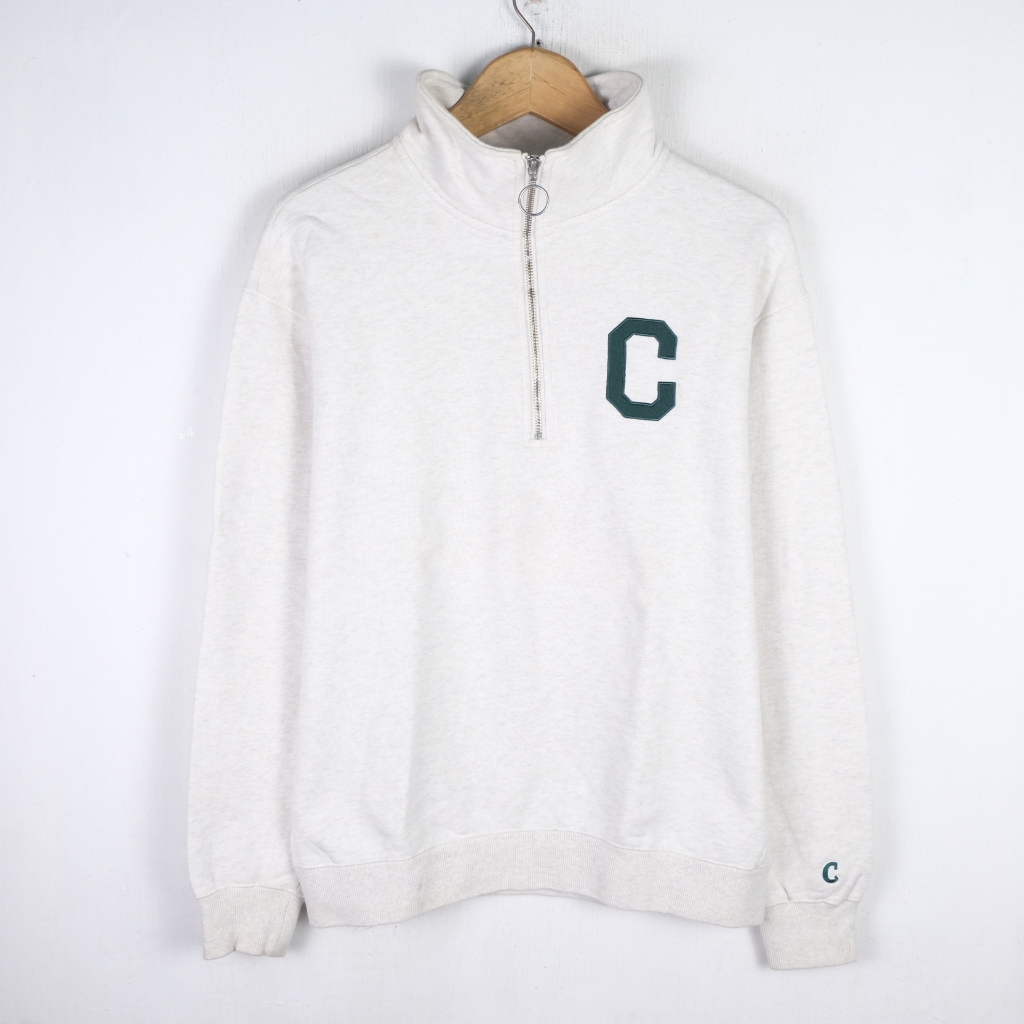 CREWNECK COVERNAT HALFZIP SWEATER CN84 SIZE M