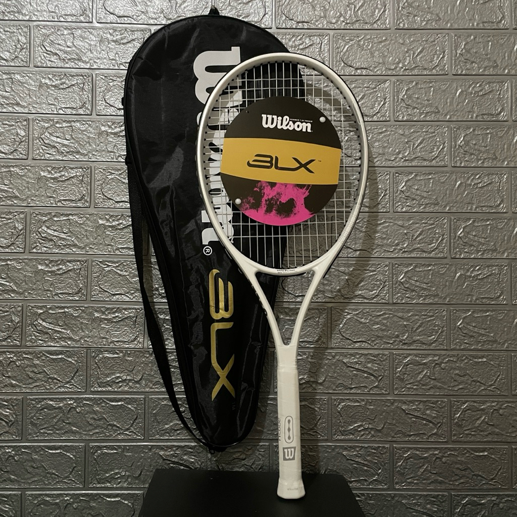 RAKET TENIS WILSON NEW NCODE WHITE + SENAR + TAS SIAP PAKAI