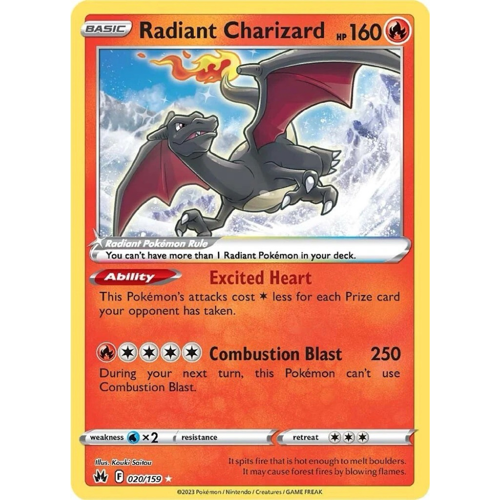 Radiant Charizard (020/159) Crown Zenith