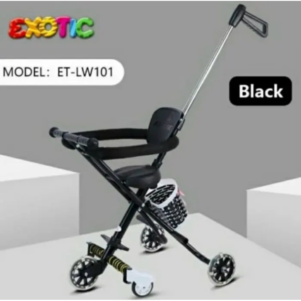 PRELOVED MAGIC STROLLER MICRO TRIKE EXOTIC ET-LW 101 KERETA DORONG